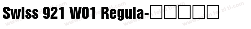 Swiss 921 W01 Regula字体转换